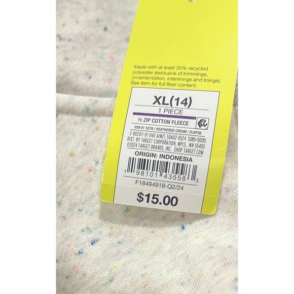 Cotton Fleece ~ XL (14) ~ NWT - Picture 4 of 4